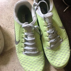 Nike free run athletic shoes fit like size 9
